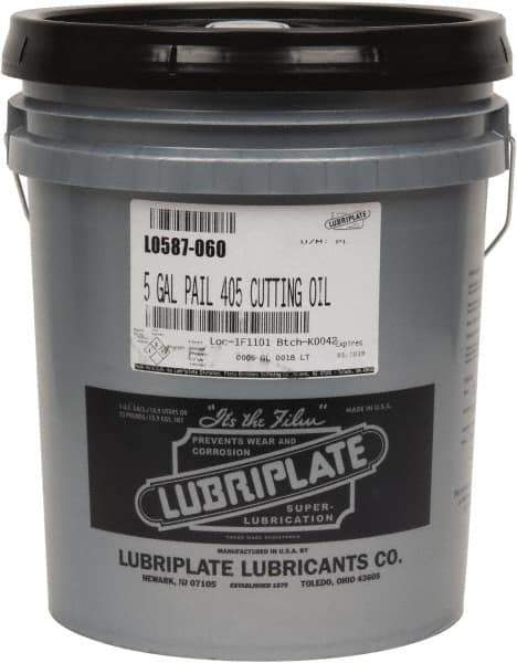 Lubriplate - Fiske 405, 5 Gal Pail Cutting Fluid - Straight Oil - Eagle Tool & Supply