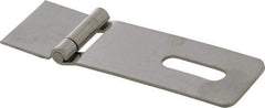 Made in USA - 1-1/2" Long x 4.54" Wide, Hasp - Stainless Steel - Eagle Tool & Supply