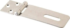 Value Collection - 1-1/2" Long x 4.54" Wide, Hasp - Stainless Steel - Eagle Tool & Supply