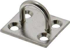 Made in USA - 0.625" High x 1" Wide x 113" Long Hasp Staple - 302/304 Stainless Steel, 0.072" Thick - Eagle Tool & Supply