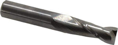 M.A. Ford - 3/8", 2 Flute, Single End, Solid Carbide, 0.015" Corner Radius End Mill - 2-1/2" OAL, 30° Helix, Right Hand Flute, 1" LOC, Right Hand Cut - Eagle Tool & Supply