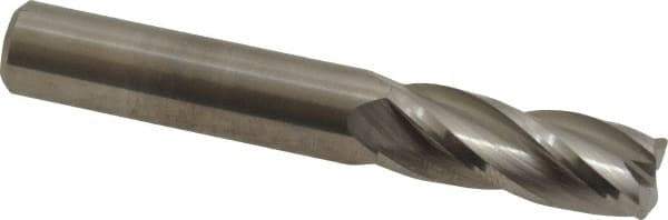 M.A. Ford - 3/8", 4 Flute, Single End, Solid Carbide, 0.03" Corner Radius End Mill - 2-1/2" OAL, 30° Helix, Right Hand Flute, 1" LOC, Right Hand Cut - Eagle Tool & Supply