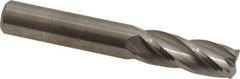 M.A. Ford - 3/8", 4 Flute, Single End, Solid Carbide, 0.03" Corner Radius End Mill - 2-1/2" OAL, 30° Helix, Right Hand Flute, 1" LOC, Right Hand Cut - Eagle Tool & Supply