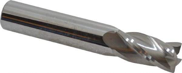 M.A. Ford - 1/2", 4 Flute, Single End, Solid Carbide, 0.015" Corner Radius End Mill - 3" OAL, 30° Helix, Right Hand Flute, 1" LOC, Right Hand Cut - Eagle Tool & Supply