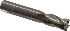 M.A. Ford - 1/2", 4 Flute, Single End, Solid Carbide, 0.045" Corner Radius End Mill - 3" OAL, 30° Helix, Right Hand Flute, 1" LOC, Right Hand Cut - Eagle Tool & Supply
