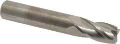 M.A. Ford - 1/2", 4 Flute, Single End, Solid Carbide, 0.06" Corner Radius End Mill - 3" OAL, 30° Helix, Right Hand Flute, 1" LOC, Right Hand Cut - Eagle Tool & Supply