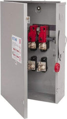 Eaton Cutler-Hammer - 200 Amp, 240 VAC, 2 Pole Fused Safety Switch - NEMA 3R, 3 Phase, 15 to 25 hp at 240 VAC\xA0 (Single Phase), 50 hp at 240 VAC (Triple Phase), DPST Contact Form - Eagle Tool & Supply