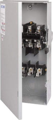 Eaton Cutler-Hammer - 100 Amp, 240 VAC, 3 Pole Fused Safety Switch - NEMA 3R, 3 Phase, 7-1/2 to 15 hp at 240 VAC (Single Phase), 15 to 30 hp at 240 VAC (Triple Phase), 3PST Contact Form - Eagle Tool & Supply