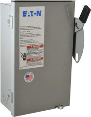Eaton Cutler-Hammer - 30 Amp, 240 VAC, 3 Pole Nonfused Safety Switch - NEMA 3R, 3 Phase, 3 hp at 240 VAC (Single Phase), 7-1/2 hp at 240 (Triple Phase), 3PST Contact Form - Eagle Tool & Supply