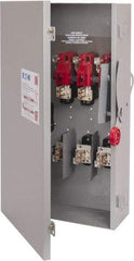 Eaton Cutler-Hammer - 200 Amp, 250 VDC, 480-600 VAC, 3 Pole Fused Safety Switch - NEMA 1, 1 Phase, 50 hp at 480/600 VAC (Single Phase), 125 hp at 480 VAC, 150 hp at 600 VAC (Triple Phase), 3PST Contact Form - Eagle Tool & Supply