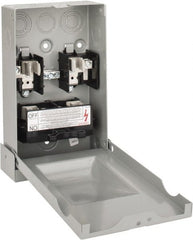 Eaton Cutler-Hammer - 3R NEMA Rated, 60 Amp, 10 hp, Fusible Air Conditioning Pullout Disconnect Switch - Eagle Tool & Supply