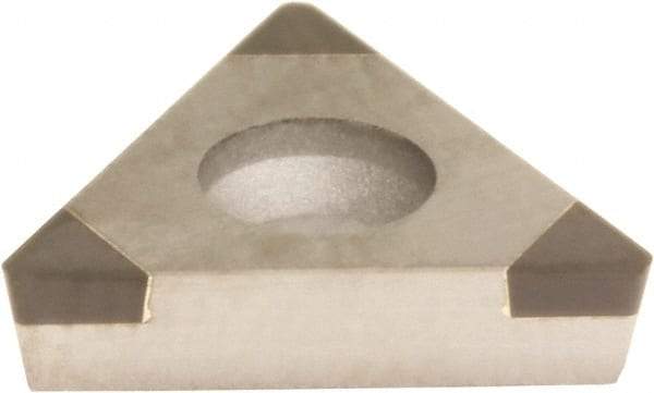 Sumitomo - 3NU-TCGA21.52 Grade BN700 PCBN Turning Insert - Uncoated, 60° Triangle, 1/4" Inscr Circle, 3/32" Thick, 1/32" Corner Radius - Eagle Tool & Supply