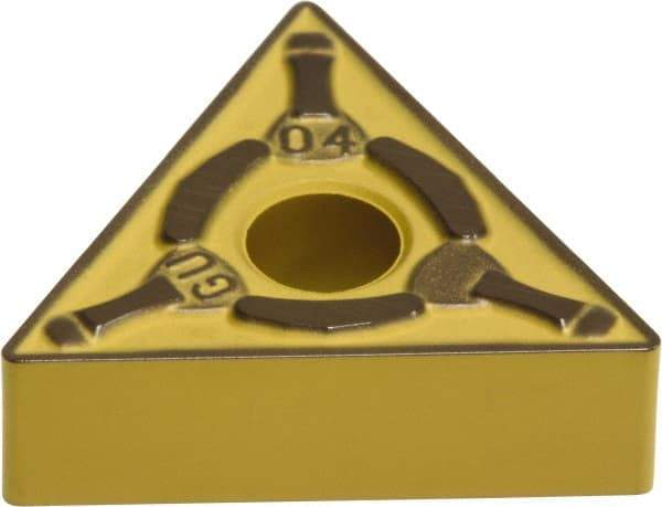 Sumitomo - TNMG333 EGU Grade AC810P Carbide Turning Insert - Al2O3 Finish, 60° Triangle, 3/8" Inscr Circle, 3/16" Thick, 3/64" Corner Radius - Eagle Tool & Supply