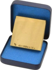 Made in USA - Rockwell B Scale, Hardness Calibration Test Block - B40 Hardness, Low Hardness Range Description, 2 Piece - Eagle Tool & Supply