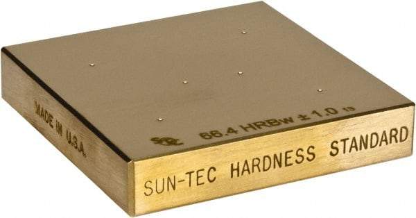 Made in USA - Rockwell A Scale, Hardness Calibration Test Block - A60 Hardness, Low Hardness Range Description, 2 Piece - Eagle Tool & Supply