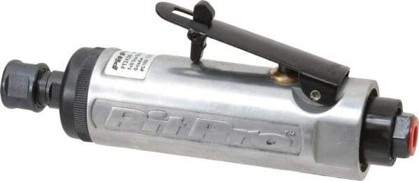 Pit-Pro - 1/4" Collet, Straight Handle, Straight Air Die Grinder - 20,000 RPM, Rear Exhaust, 0.5 hp, 4 CFM, 1/4" Inlet - Eagle Tool & Supply