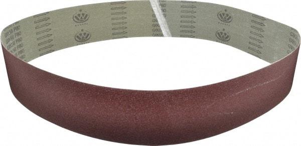 Tru-Maxx - 4" Wide x 60" OAL, 80 Grit, Aluminum Oxide Abrasive Belt - Aluminum Oxide, Medium, Coated - Eagle Tool & Supply