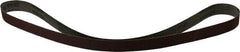 Tru-Maxx - 1" Wide x 42" OAL, 220 Grit, Aluminum Oxide Abrasive Belt - Aluminum Oxide, Very Fine, Coated, X Weighted Cloth Backing - Eagle Tool & Supply