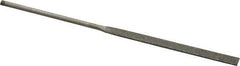 Value Collection - 5-1/2" OAL Fine Equalling Needle Diamond File - 13/64" Wide x 3/64" Thick, 2-3/4 LOC - Eagle Tool & Supply