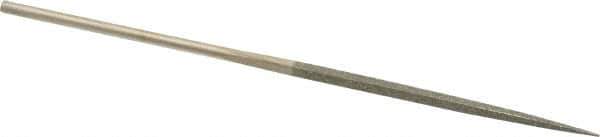 Value Collection - 5-1/2" OAL Fine Square Needle Diamond File - 3/32" Wide x 3/32" Thick, 2-3/4 LOC - Eagle Tool & Supply