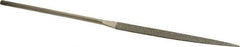 Value Collection - 5-1/2" OAL Fine Knife Needle Diamond File - 3/16" Wide x 1/16" Thick, 2-3/4 LOC - Eagle Tool & Supply