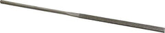 Value Collection - 5-1/2" OAL Medium Equalling Needle Diamond File - 13/64" Wide x 3/64" Thick, 2-3/4 LOC - Eagle Tool & Supply