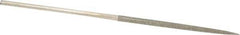 Value Collection - 5-1/2" OAL Medium Square Needle Diamond File - 3/32" Wide x 3/32" Thick, 2-3/4 LOC - Eagle Tool & Supply