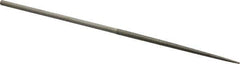 Value Collection - 5-1/2" OAL Medium Round Needle Diamond File - 1/8" Wide x 1/8" Thick, 2-3/4 LOC - Eagle Tool & Supply