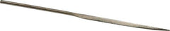 Value Collection - 5-1/2" OAL Coarse Barrette Needle Diamond File - 13/64" Wide x 3/32" Thick, 2-3/4 LOC - Eagle Tool & Supply