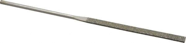 Value Collection - 5-1/2" OAL Coarse Equalling Needle Diamond File - 13/64" Wide x 3/64" Thick, 2-3/4 LOC - Eagle Tool & Supply