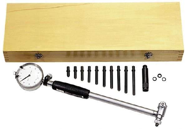 Value Collection - 6 Anvil, 10 to 16" Dial Bore Gage - 0.0005" Graduation, 16" Gage Depth - Eagle Tool & Supply