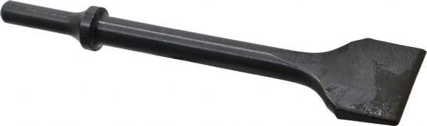 Value Collection - 1-1/2" Head Width, 6-1/2" OAL, Flat Chisel - Round Shank, Steel - Eagle Tool & Supply