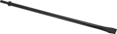 Value Collection - 3/4" Head Width, 18" OAL, Flat Chisel - Round Shank, Steel - Eagle Tool & Supply