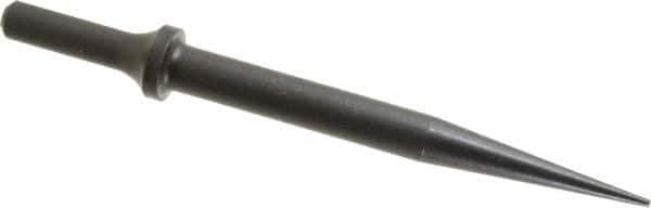 Value Collection - 6-1/2" OAL, Tapered Punch Chisel - Round Shank, Steel - Eagle Tool & Supply