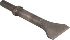 Made in USA - 2" Head Width, 9" OAL, Scaling Chisel - Round Drive, Round Shank, Alloy Steel - Eagle Tool & Supply