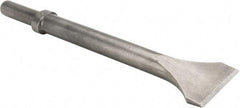 Made in USA - 2" Head Width, 12" OAL, Scaling Chisel - Round Drive, Round Shank, Alloy Steel - Eagle Tool & Supply