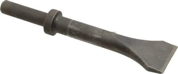 Made in USA - 2" Head Width, 9" OAL, Scaling Chisel - Round Drive, Round Shank, Alloy Steel - Eagle Tool & Supply