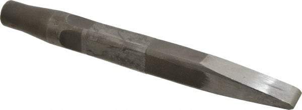 Made in USA - 15/16" Head Width, 9-1/2" OAL, Rivet Cutter Chisel - Round Drive, Round Shank, Alloy Steel - Eagle Tool & Supply