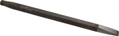 Made in USA - 15/16" Head Width, 18" OAL, Rivet Cutter Chisel - Round Drive, Round Shank, Alloy Steel - Eagle Tool & Supply