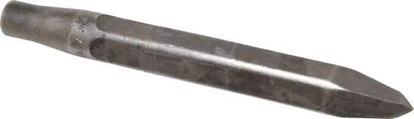 Made in USA - 10" OAL, Rivet Cutter Chisel - Round Drive, Round Shank, Alloy Steel - Eagle Tool & Supply