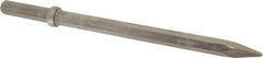 Made in USA - 18-1/4" OAL, 1" Shank Diam, Moil Point Chisel - Hex Drive, Hex Shank, Alloy Steel - Eagle Tool & Supply