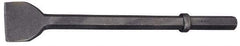 Made in USA - 3" Head Width, 20" OAL, 1-1/8" Shank Diam, Scaling Chisel - Hex Drive, Hex Shank, Alloy Steel - Eagle Tool & Supply