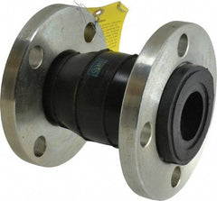 Unisource Mfg. - 2" Pipe, Neoprene Single Arch Pipe Expansion Joint - 6" Long, 3/8" Extension, 1/2" Compression, 225 Max psi, Flanged - Eagle Tool & Supply