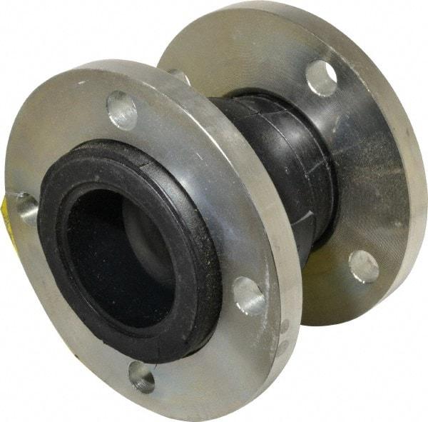 Unisource Mfg. - 3" Pipe, Neoprene Single Arch Pipe Expansion Joint - 6" Long, 3/8" Extension, 1/2" Compression, 225 Max psi, Flanged - Eagle Tool & Supply