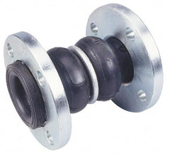 Unisource Mfg. - 8" Pipe, Neoprene Double Arch Pipe Expansion Joint - 13" Long, 1-1/8" Extension, 2-1/2" Compression, 225 Max psi, Flanged - Eagle Tool & Supply