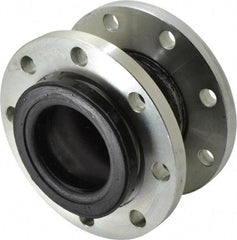 Unisource Mfg. - 4" Pipe, Neoprene Double Arch Pipe Expansion Joint - 9" Long, 1-1/8" Extension, 2" Compression, 225 Max psi, Flanged - Eagle Tool & Supply