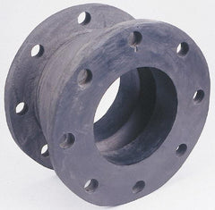 Unisource Mfg. - 2-1/2" Pipe, Chlorobutyl Wide Arch Pipe Expansion Joint - 6" Long, 3/4" Extension, 1-3/4" Compression, 225 Max psi, Flanged - Eagle Tool & Supply