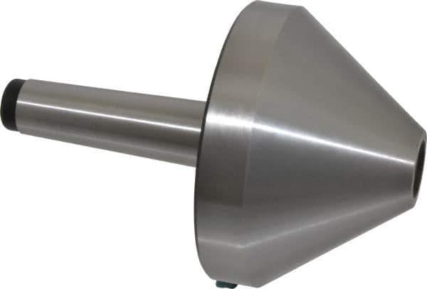 Interstate - MT4 Taper Shank, 5.04" Head Diam Live Center - 3.27" Head Length, 1.38" Point Diam, 2.44" Point Len, 1,433 Lb Max Workpc, 7.6" OAL, Bull Nose Point - Eagle Tool & Supply