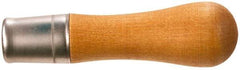 Nicholson - 4-1/8 Inch Long x 1-1/16 Inch Diameter File Handle - For Use with 4 and 6 Inch Files - Eagle Tool & Supply