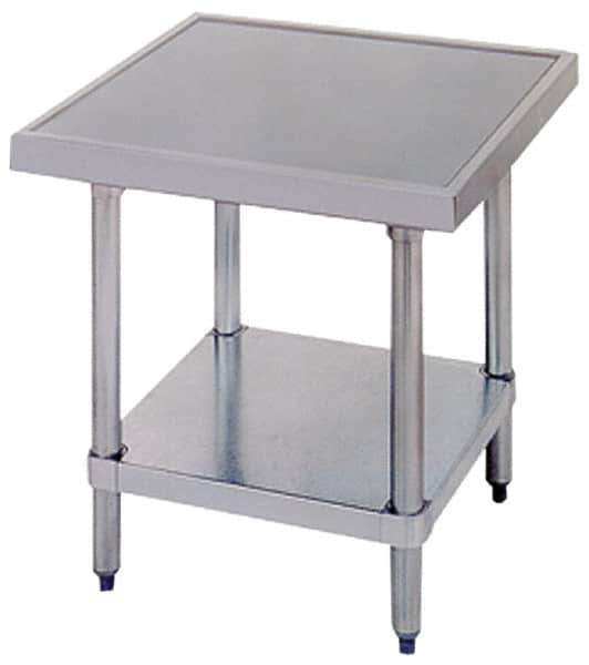 Eagle MHC - 30 Wide x 30" Deep x 24" High, Stainless Steel Machine Work Table - No-Drip Offset Edge, Adjustable Height Legs - Eagle Tool & Supply